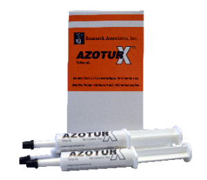 A box with 3 syringe fill with AZOTURX is a high potency B-vitamin complex supplement formulated with added herbal ingredients to support healthy muscle function.